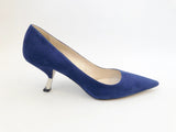 Prada Blue Suede Pumps Size 40 It (10 Us)