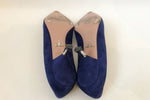 Prada Blue Suede Pumps Size 40 It (10 Us)