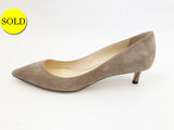 NEW Jimmy Choo Suede Pumps Size 37.5 It (7.5 Us)