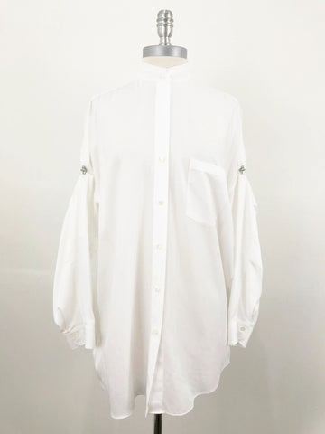 NEW Helmut Lang Crepe Blouse Size S