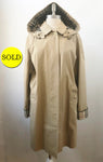 Burberry London Trench Coat With Hood Size 10