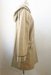 Burberry London Trench Coat With Hood Size 10