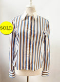 Chanel Striped Blouse Size 42 Fr (M / 10 Us)