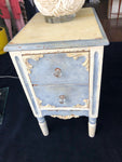 Blue & White Side Table