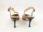 NEW Manolo Blahnik Python Slingbacks Size 39 It (9 Us)