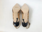 NEW Manolo Blahnik Python Slingbacks Size 39 It (9 Us)