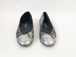 Chanel Metallic Ballet Flats Size 37 It (7 Us)
