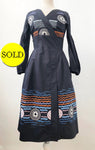 Peter Pilotto Embroidered Dress 8 Uk (4 Us)