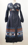 Peter Pilotto Embroidered Dress 8 Uk (4 Us)