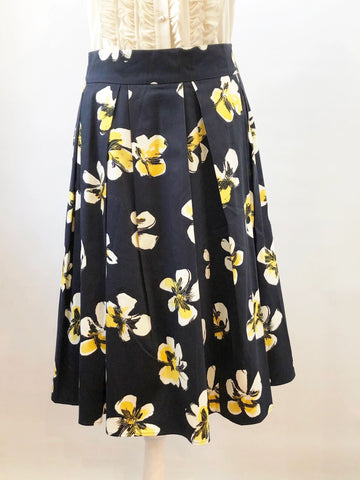 NEW Blue Floral Skirt Size 44 FR (12 US)