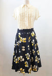NEW Blue Floral Skirt Size 12 US