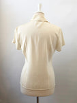 St. John Silk Ruffle Front Blouse Size 8