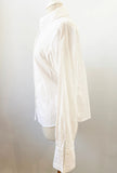 Anne Fontaine White Eyelet Blouse Size 4