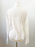 Anne Fontaine White Eyelet Blouse Size 4