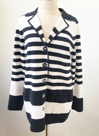 Worth Striped Cardigan Size M