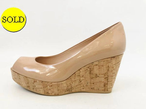 NEW Stuart Weitzman Cork Wedge Shoe Size 9