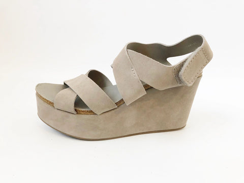 NEW Pedro Garcia Grey Suede Sandals Size 41 It (11 Us)