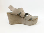 NEW Pedro Garcia Grey Suede Sandals Size 41 It (11 Us)