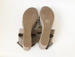 NEW Pedro Garcia Grey Suede Sandals Size 41 It (11 Us)