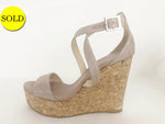 NEW Jimmy Choo Wedge Sandal Size 38 It (8 Us)