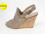 Stuart Weitzman Cork Heel Wedge Sandal Size 7