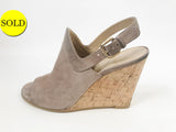 Stuart Weitzman Cork Heel Wedge Sandal Size 7