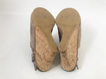 Stuart Weitzman Cork Heel Wedge Sandal Size 7