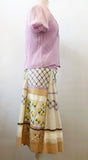 Oilily Silk Ruffle Blouse W/Tank Size 38 (M Us)