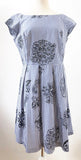 Souleiado Check Cotton Dress Size 44 Fr (M / 10 Us)