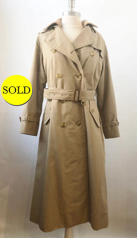 Burberry Prorsum Trench Coat With Removable Wool Lining Size 12L