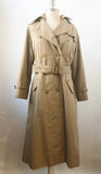 Burberry Prorsum Trench Coat With Removable Wool Lining Size 12L
