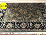 Green Oriental Rug 10.7 X 8.1