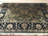 Green Oriental Rug 10.7 X 8.1