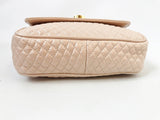 Rose Leather Quilted Shoulder Bag