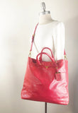 Patent Leather Shopping Tote