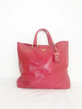 Patent Leather Shopping Tote