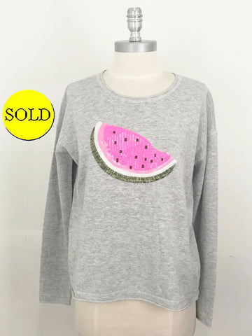 Lisa Todd Watermelon Cotton Sweater Size S