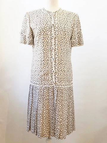 Vintage Aurora Ruffolo Drop Waist Dress Size M