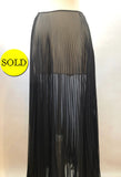 Chanel Sheer Pleated Maxi Skirt Xs