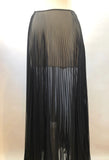 Chanel Sheer Pleated Maxi Skirt Xs