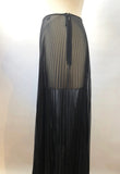 Chanel Sheer Pleated Maxi Skirt Xs