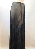 Chanel Sheer Pleated Maxi Skirt Xs