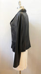 Giorgio Armani Blue Leather Jacket Size 48 It (L / 12 Us)