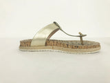 Tory Burch Leather Cork Thong Sandal Size 8