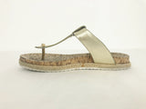 Tory Burch Leather Cork Thong Sandal Size 8