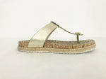 Tory Burch Leather Cork Thong Sandal Size 8