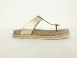 Tory Burch Leather Cork Thong Sandal Size 8