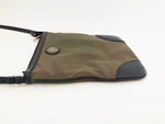 Leather Trimmed Nylon Crossbody Bag