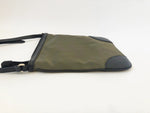 Leather Trimmed Nylon Crossbody Bag
