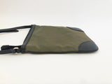 Leather Trimmed Nylon Crossbody Bag